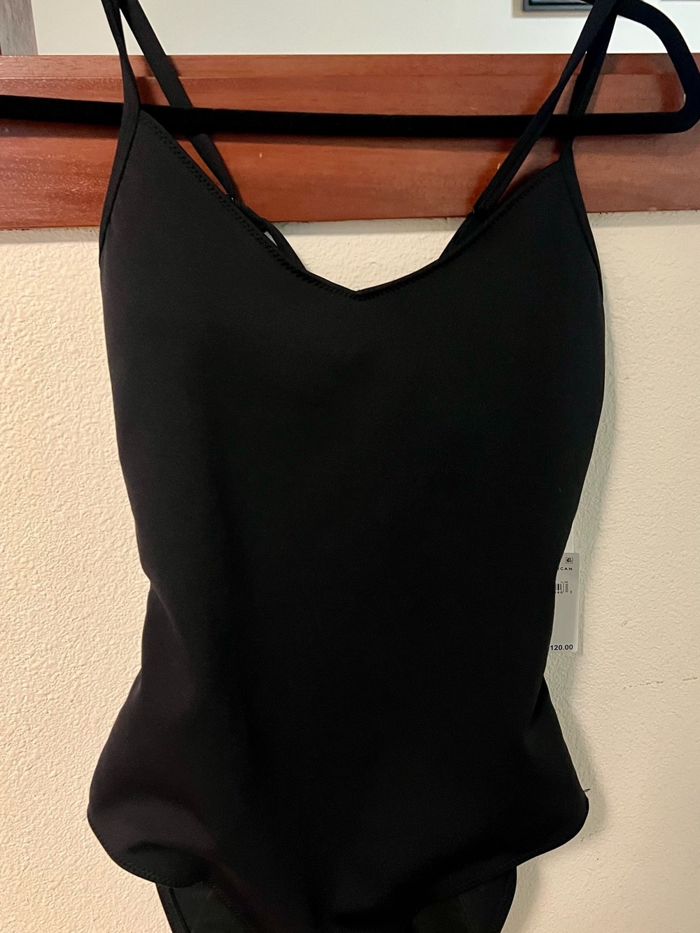 Good American Black Classic One-Piece Swimsuit NWT